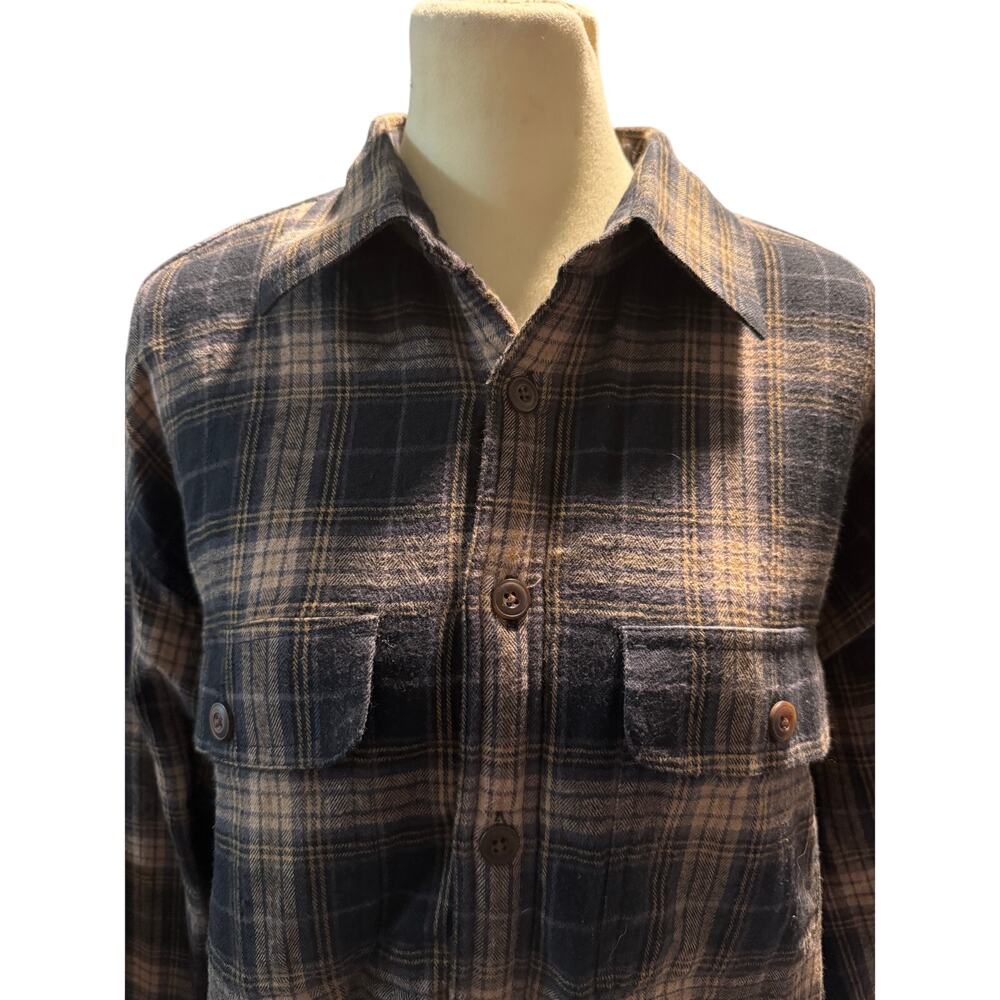 Arrow Blue Jeans Co. Vintage Sherpa Lined Workwear Flannel Jacket, Men's Large